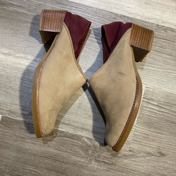 Anthropologie All Black Colorblock Fold-Back Booties, Size EU 40 / US 9, MP $150 - Picture 9 of 13